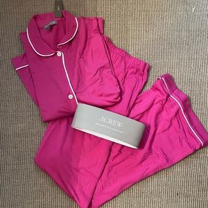 Jcrew eco dreamiest pink pjs size medium nwt